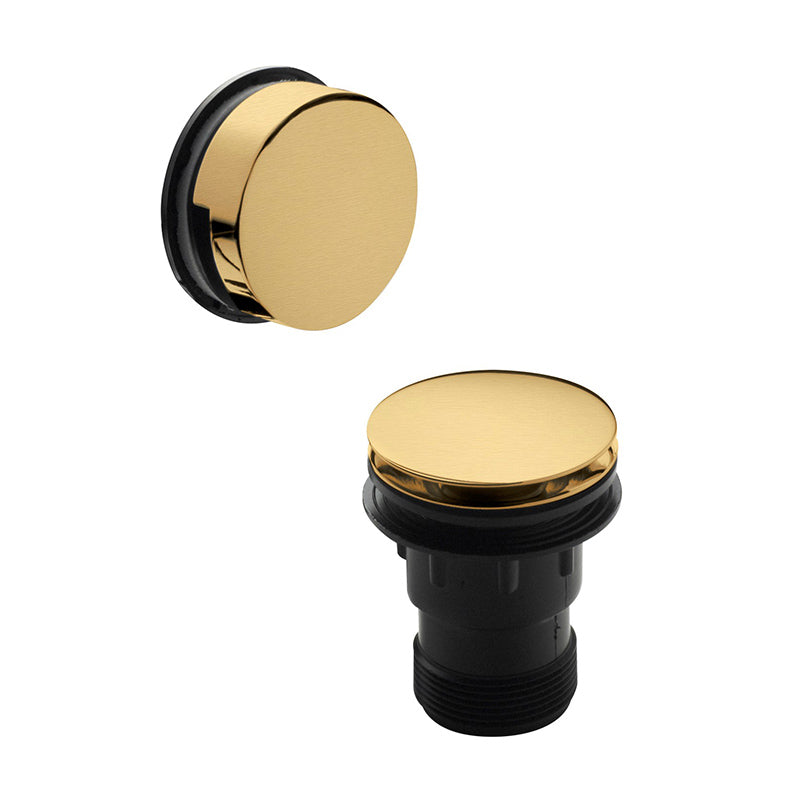 Nuie Easyclean Sprung Plug Bath Waste (Brushed Brass) - Brandnew Bathroom