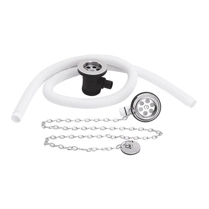 Nuie Extended Retainer Bath Waste & Overflow (Chrome) - Brandnew Bathroom