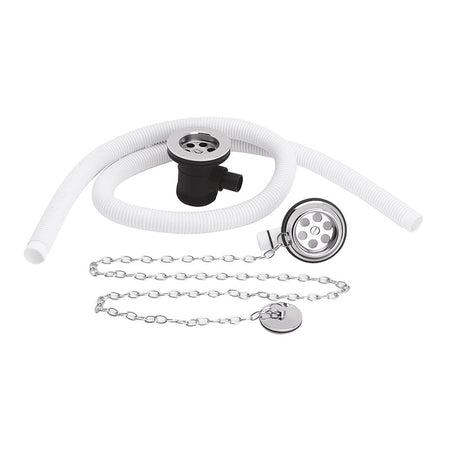 Nuie Extended Retainer Bath Waste & Overflow (Chrome) - Brandnew Bathroom