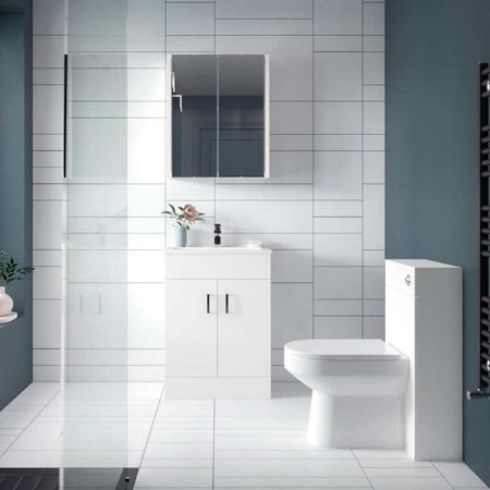 Nuie Eden Floor Standing WC Unit (1 size, Gloss White) - Brand New Bathrooms