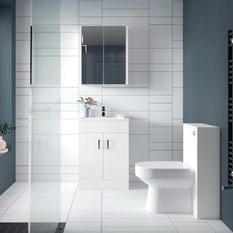 Nuie Eden Floor Standing WC Unit (1 size, Gloss White) - Brand New Bathrooms