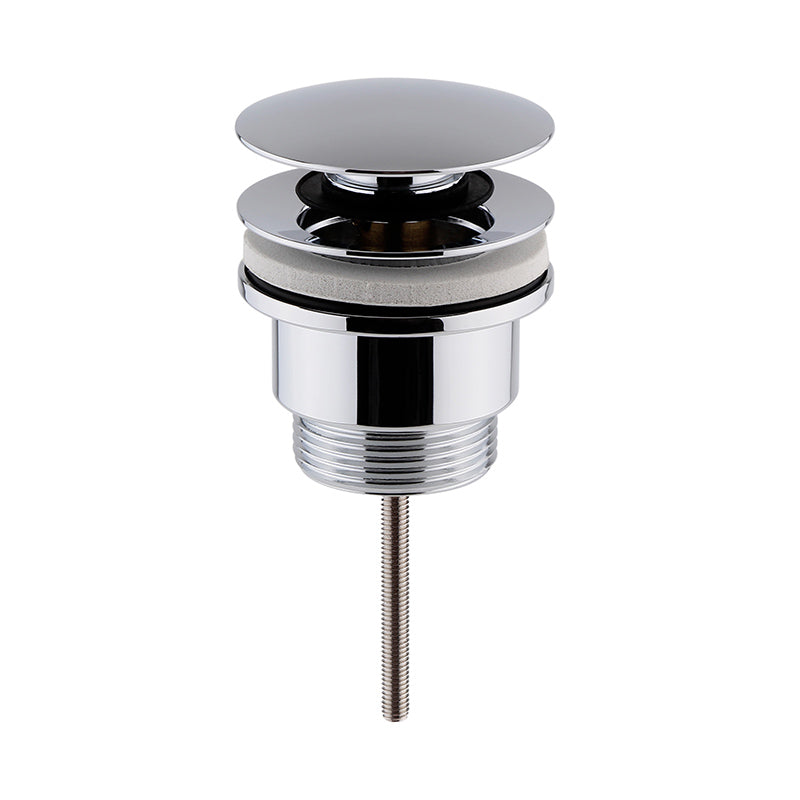 Nuie Wastes & Extras Universal Push Button Basin Waste Slotted & Un-Slotted (5 colours) - Brandnew Bathroom