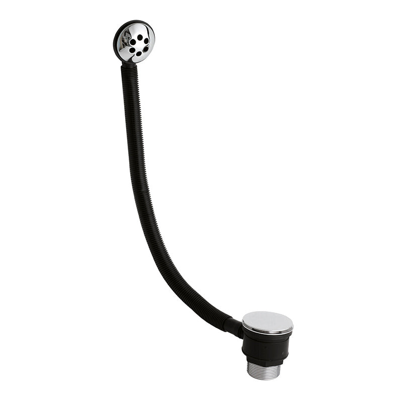 Nuie Wastes & Extras Push Button Bath Waste (Chrome) - Brandnew Bathroom