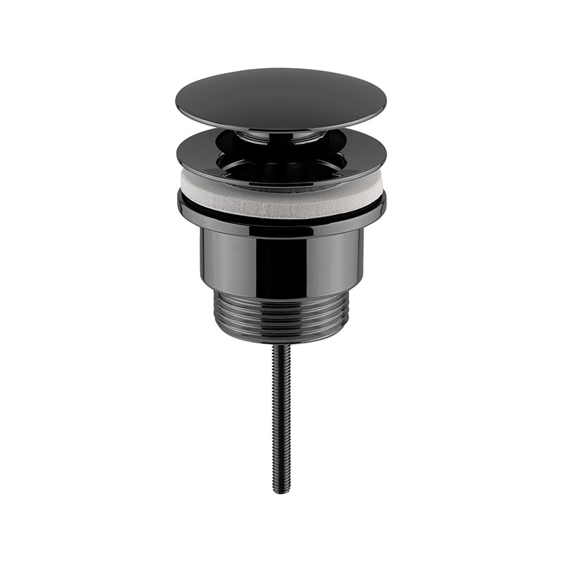 Nuie Wastes & Extras Universal Push Button Basin Waste Slotted & Un-Slotted (5 colours) - Brandnew Bathroom