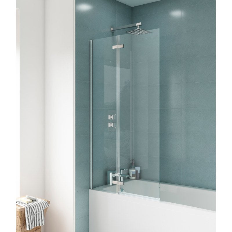 Nuie Square Bath Screens (2 sizes, Chrome) - Brandnew Bathroom