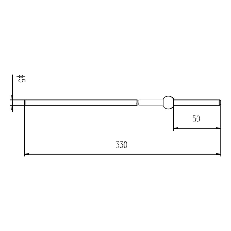 Nuie Ext Horizontal Rod For Use On Basin PUWs (Chrome) - Brandnew Bathroom