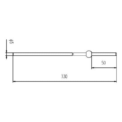 Nuie Ext Horizontal Rod For Use On Basin PUWs (Chrome) - Brandnew Bathroom