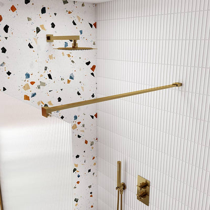 Nuie Wetroom Screen Accessories Flat Support Bar (3 colours) - Brandnew Bathroom