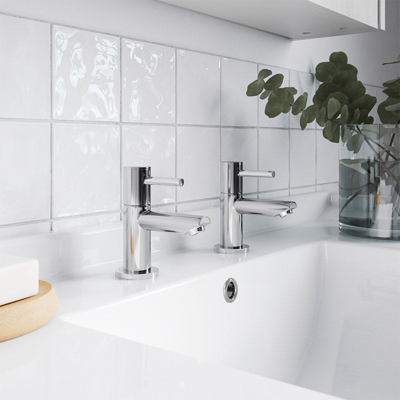 Nuie Series Two Basin Taps (Chrome) - Brandnew Bathroom