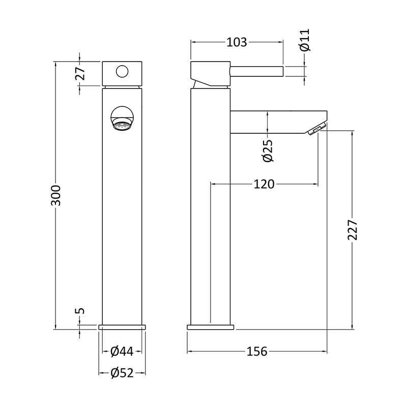 Nuie Series Two High Rise Mixer (Chrome) - Brandnew Bathroom