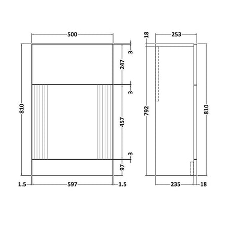 Nuie Deco Floor Standing WC Unit (1 size, 5 colours) - Brand New Bathrooms