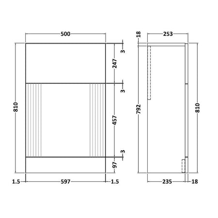 Nuie Deco Floor Standing WC Unit (1 size, 5 colours) - Brand New Bathrooms