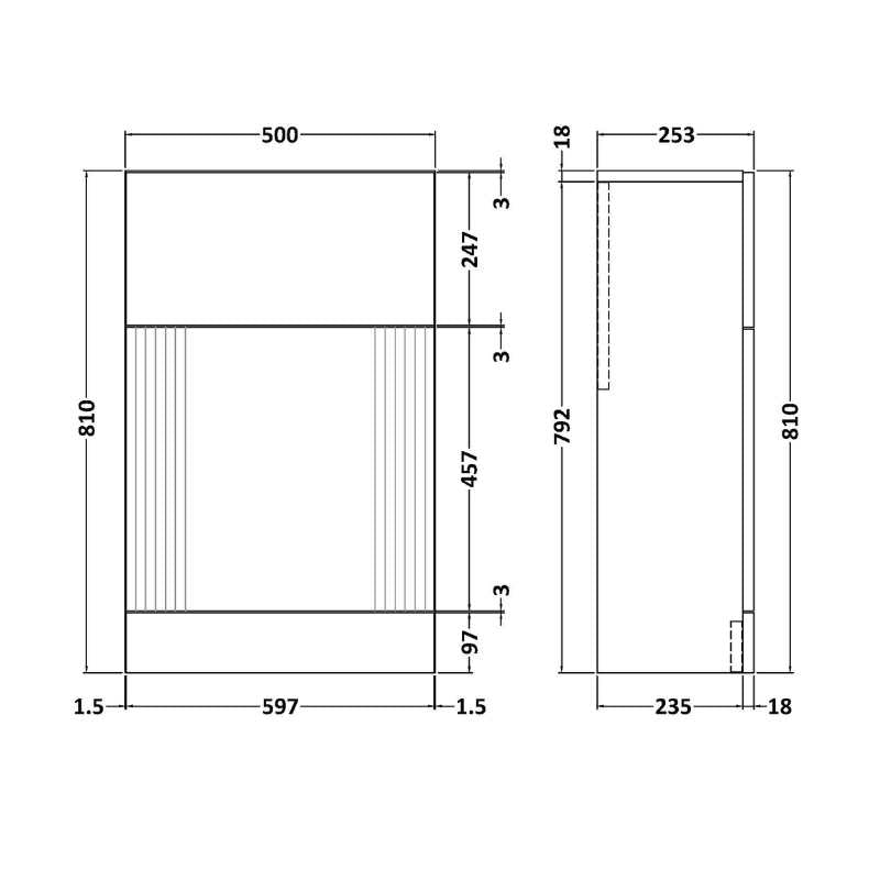 Nuie Deco Floor Standing WC Unit (1 size, 5 colours) - Brand New Bathrooms