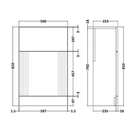 Nuie Deco Floor Standing WC Unit (1 size, 5 colours) - Brand New Bathrooms