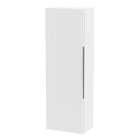 Hudson Reed Fluted Wall Mounted Single Door 1200mm Tall Boy Cabinet (1 size,5 colours) - Brand New Bathrooms