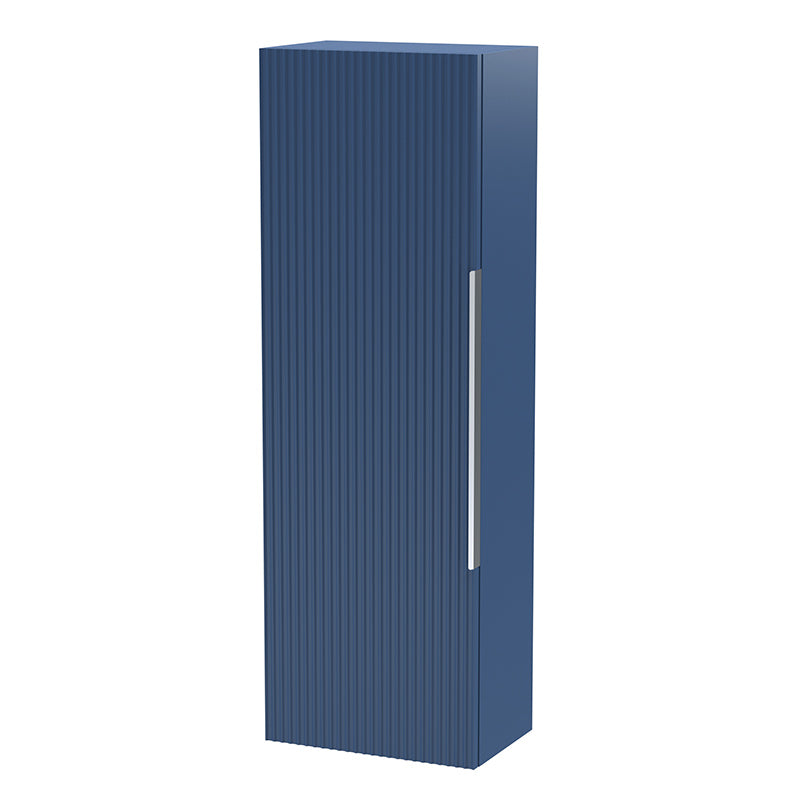 Hudson Reed Fluted Wall Mounted Single Door 1200mm Tall Boy Cabinet (1 size,5 colours) - Brand New Bathrooms