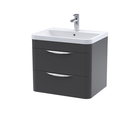 Nuie Parade Wall Hung 2 Drawer Vanity Basin Unit & Polymarble Basin (1 size, 2 colours) - Brand New Bathrooms