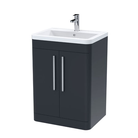 Nuie Parade Floor Standing 2 Door Vanity Basin Unit & Ceramic Basin (1 size, 2 colours) - Brand New Bathrooms