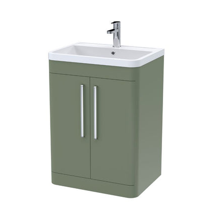 Nuie Parade Floor Standing 2 Door Vanity Basin Unit & Polymarble Basin (1 size, 2 colours) - Brand New Bathrooms