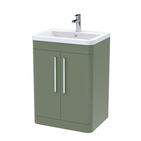 Nuie Parade Floor Standing 2 Door Vanity Basin Unit & Ceramic Basin (1 size, 2 colours) - Brand New Bathrooms