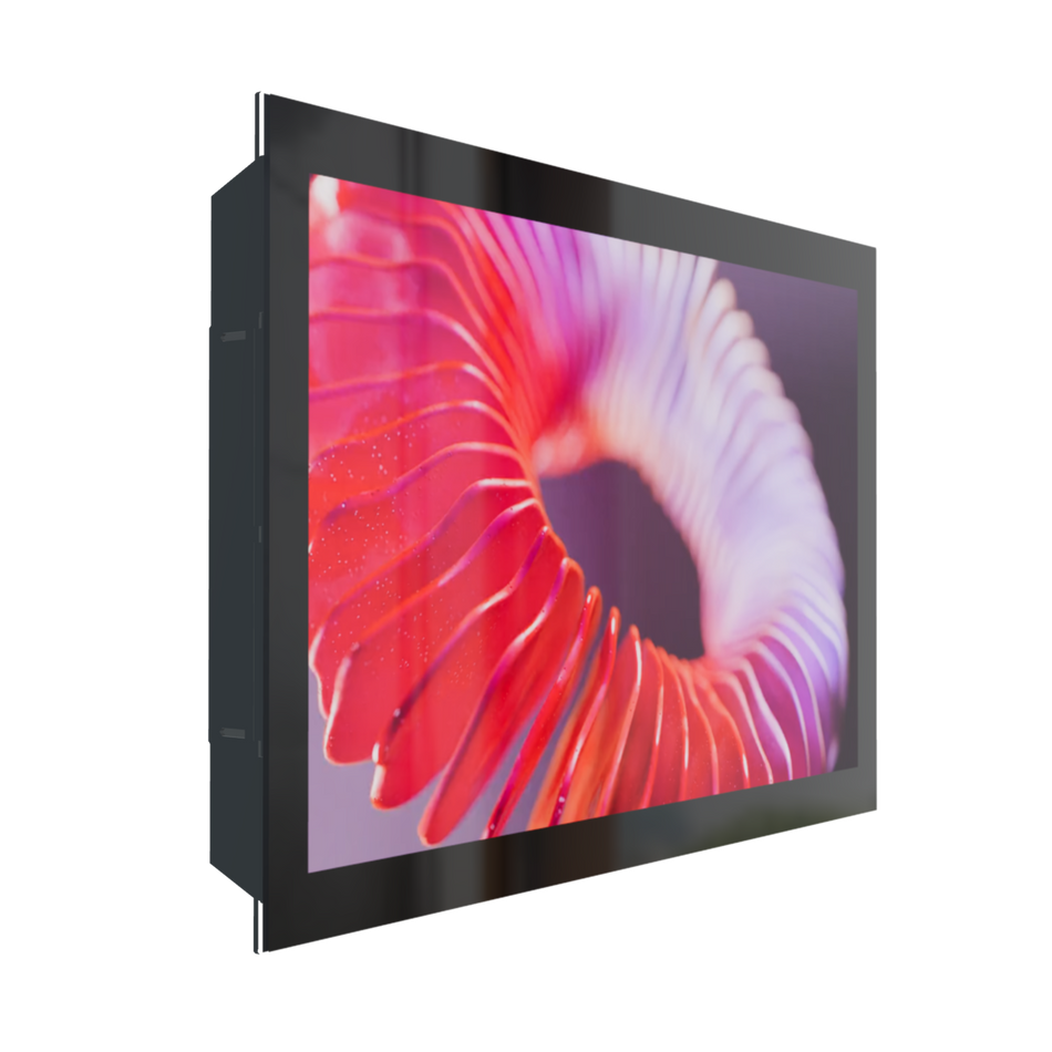 Aquavision 4K Pinnacle Frameless High Bright Bathroom TV (6 sizes, 5 choices of glass finish)