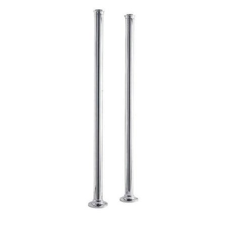 Arroll Freestanding Pipe Shrouds (Chrome) - Brand New Bathrooms