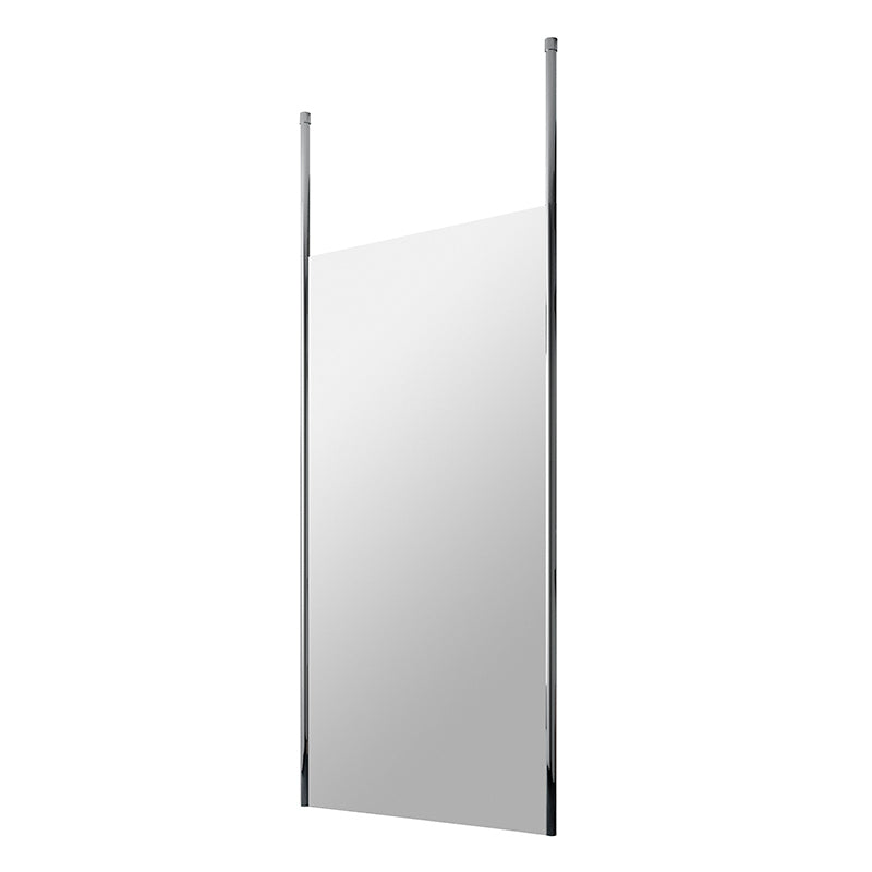 Nuie Wetroom Screen With Ceiling Post (Polished Chrome, 4 sizes) - Brandnew Bathroom