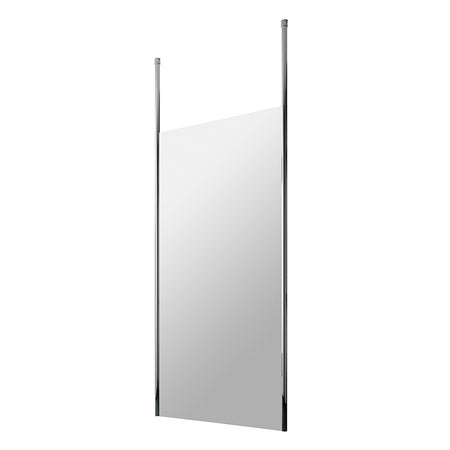 Nuie Wetroom Screen With Ceiling Post (Polished Chrome, 4 sizes) - Brandnew Bathroom