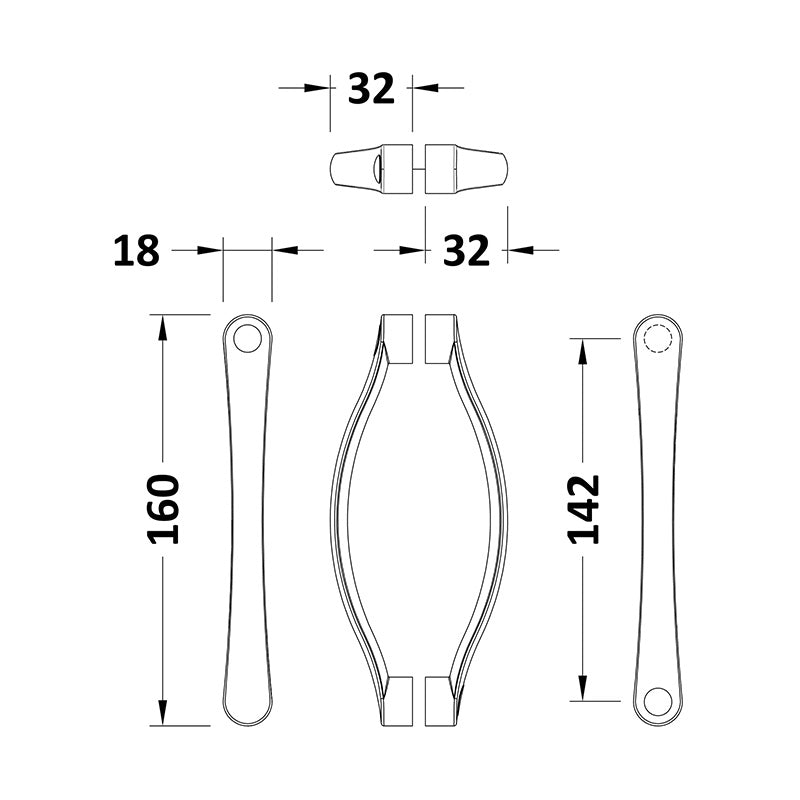 Nuie Ella Handle (2 size, 2 style)  - Brandnew Bathroom