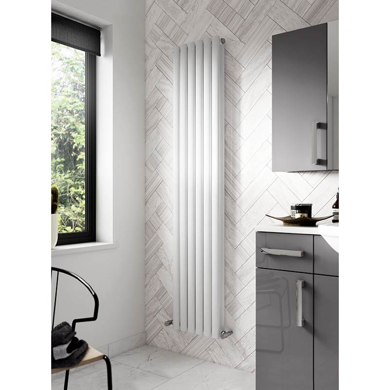 Nuie Double Panel Designer Radiator (Gloss White) - Brand New Bathrooms