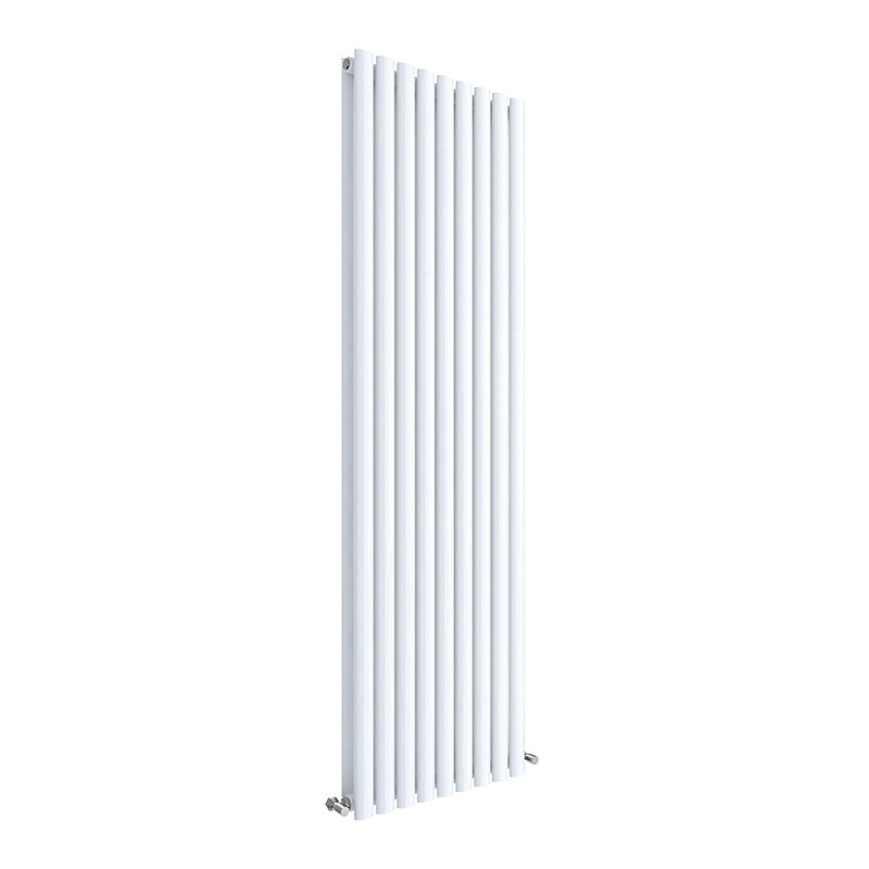 Nuie Vertical Double Panel Radiator (1 size, Gloss White) - Brand New Bathrooms