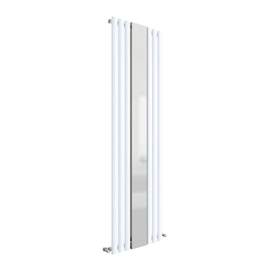 Nuie Panel Radiator With Mirror (2 types, Gloss White) - Brand New Bathrooms