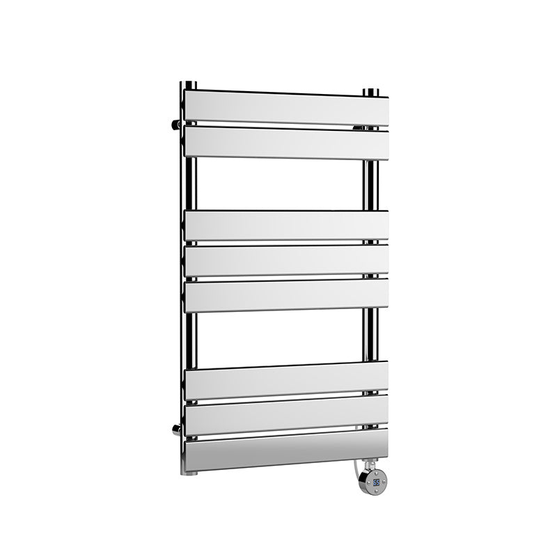 Nuie Square Flat Towel Radiator (2 sizes, Chrome) - Brand New Bathrooms