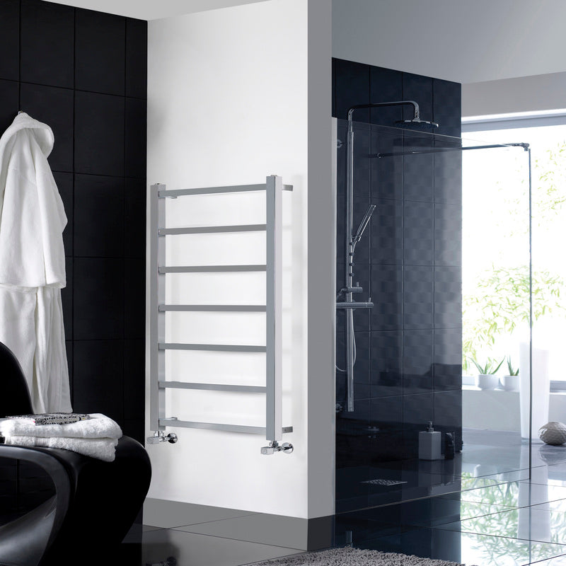 Nuie Eton Heated Towel Rail (2 sizes, Chrome) - Brand New Bathrooms