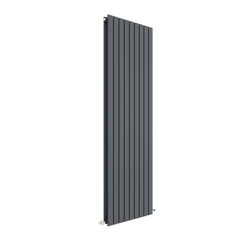 Nuie Vertical Sloane Double Panel Radiator (Anthracite) - Brand New Bathrooms