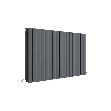 Nuie Horizontal Sloane Panel Radiator 600 x 992mm (2 types, Anthracite) - Brand New Bathrooms