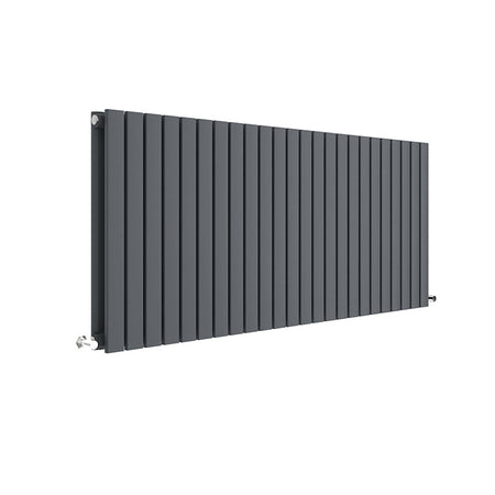 Nuie Horizontal Double Panel Radiator (2 sizes, Anthracite) - Brand New Bathrooms