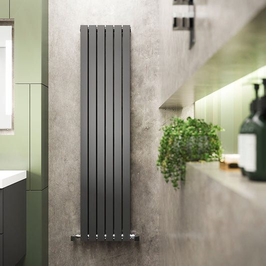 Nuie Sloane Panel Designer Radiator (2 types, Anthracite) - Brand New Bathrooms