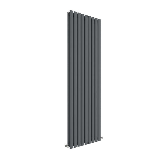 Nuie Revive Vertical Double Panel Radiator (Anthracite) - Brand New Bathrooms