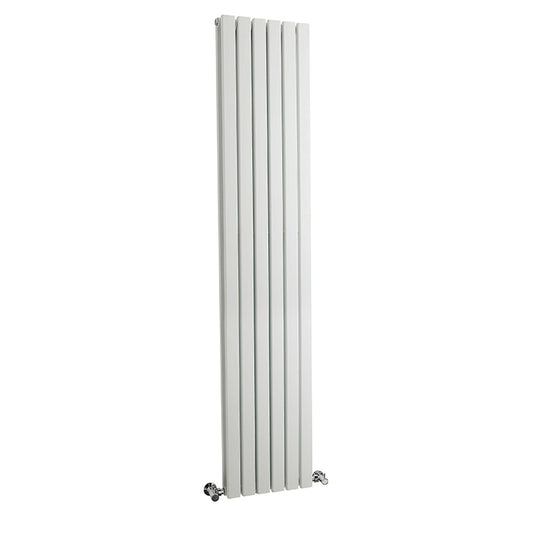 Nuie Sloane Double Panel Designer Radiator (1 size, Satin White) - Brand New Bathrooms