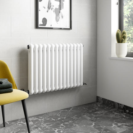 Nuie Salvia Designer Horizontal Double Panel Radiator (2 sizes, 2 colours) - Brand New Bathrooms