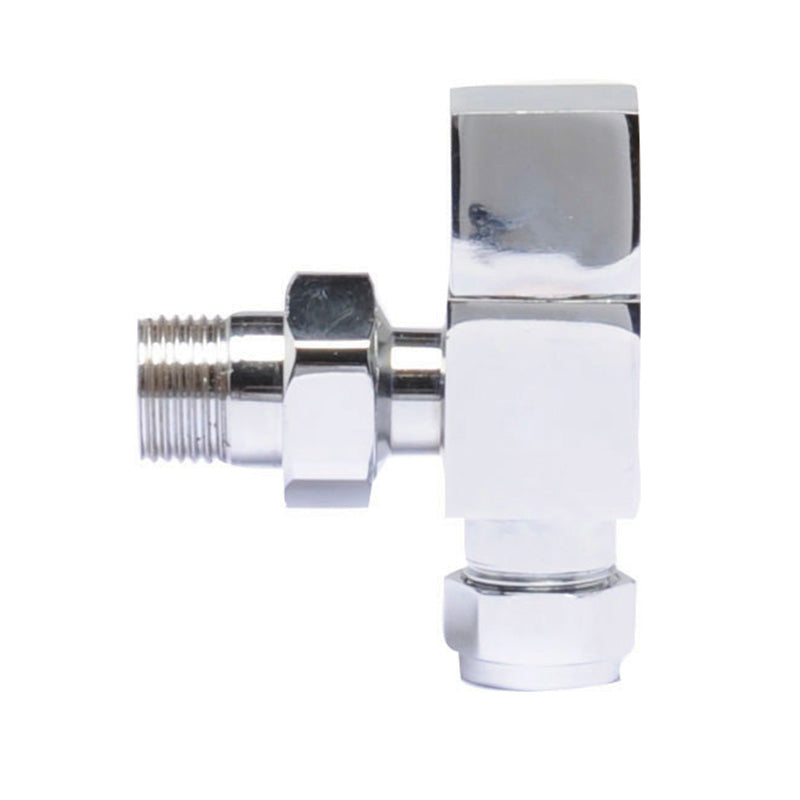 Nuie Radiator Valves Angled Radiator Valve Pack (Pairs) (1 size, Chrome) - Brand New Bathrooms