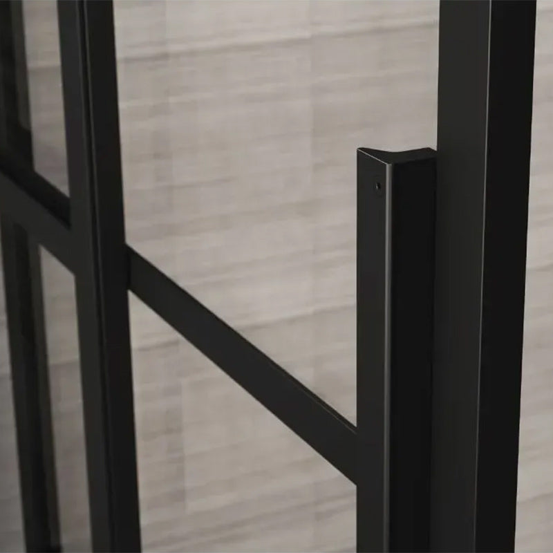 Impey Showers Soho Sliding Wetroom Shower Door (2 sizes, Matt Black) - Brand New Bathrooms