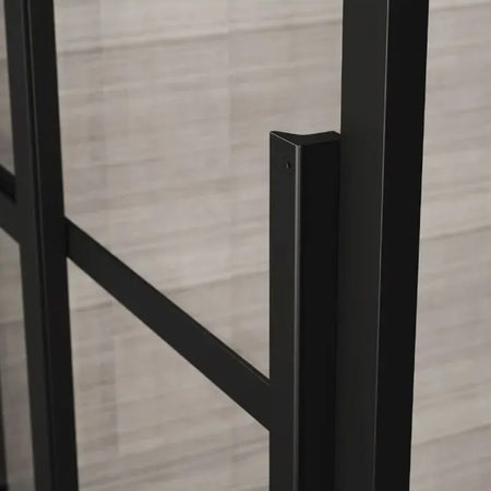 Impey Showers Soho Sliding Wetroom Shower Door (2 sizes, Matt Black) - Brand New Bathrooms