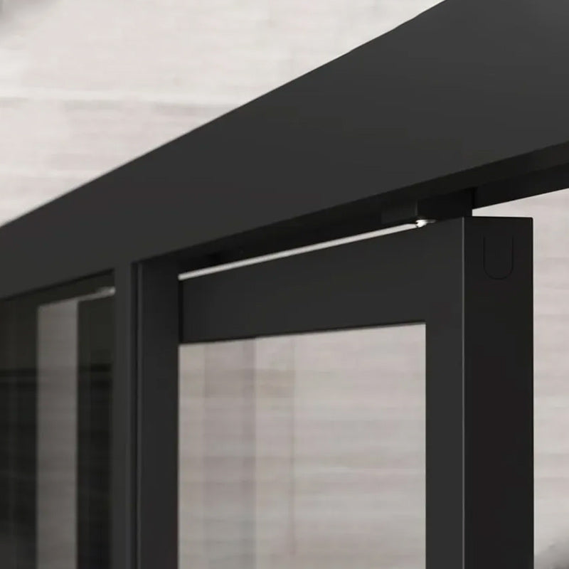 Impey Showers Soho Sliding Wetroom Shower Door (2 sizes, Matt Black) - Brand New Bathrooms