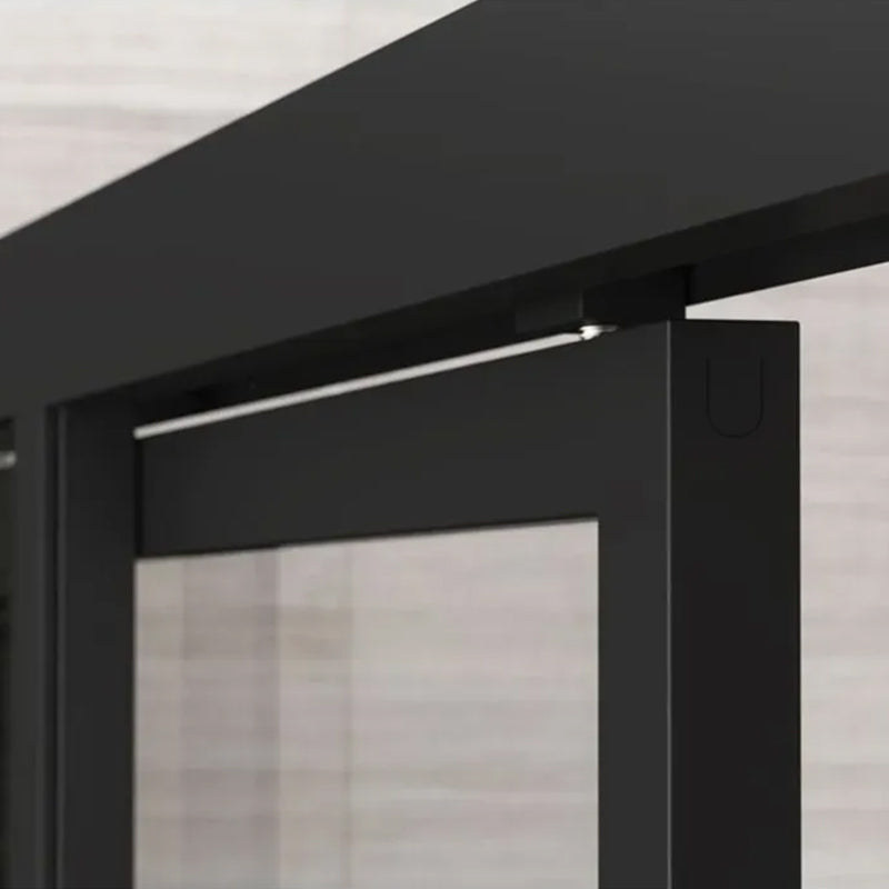 Impey Showers Soho Sliding Wetroom Shower Door (2 sizes, Matt Black) - Brand New Bathrooms
