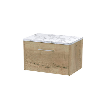 Hudson Reed Juno Wall Hung Single Drawer 600mm Vanity & Laminate Worktop (1 size, 5 colours) - Brand New Bathrooms