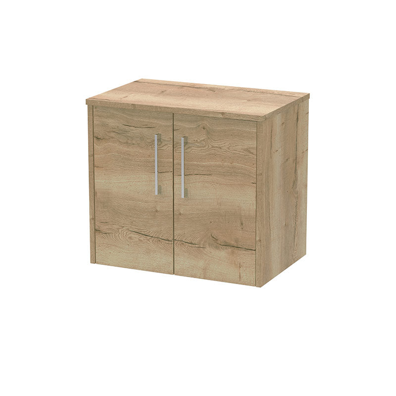 Hudson Reed Juno Wall Hung Double Door 600mm Vanity & Matching Worktop (1 size, 5 colours) - Brand New Bathrooms