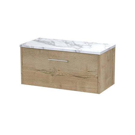 Hudson Reed Juno Wall Hung Single Drawer 800mm Vanity & Laminate Worktop (1 size, 5 colours) - Brand New Bathrooms