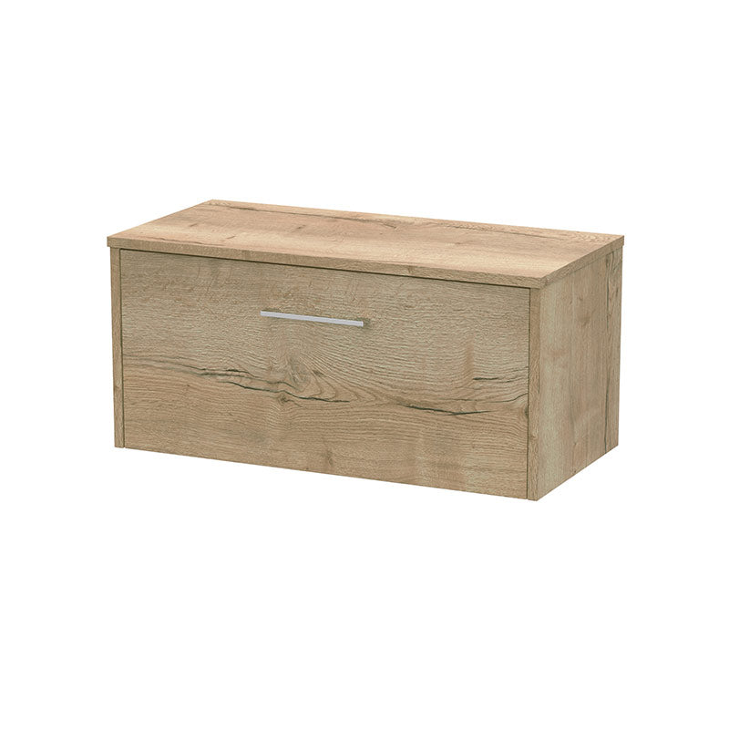 Hudson Reed Juno Wall Hung Single Drawer 800mm Vanity & Matching Worktop (1 size, 5 colours) - Brand New Bathrooms
